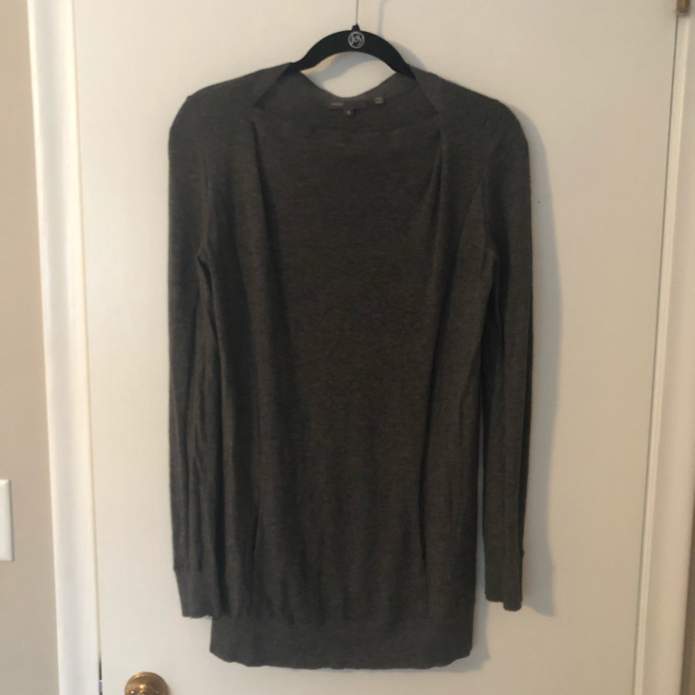 Vince charcoal grey tunic sweater